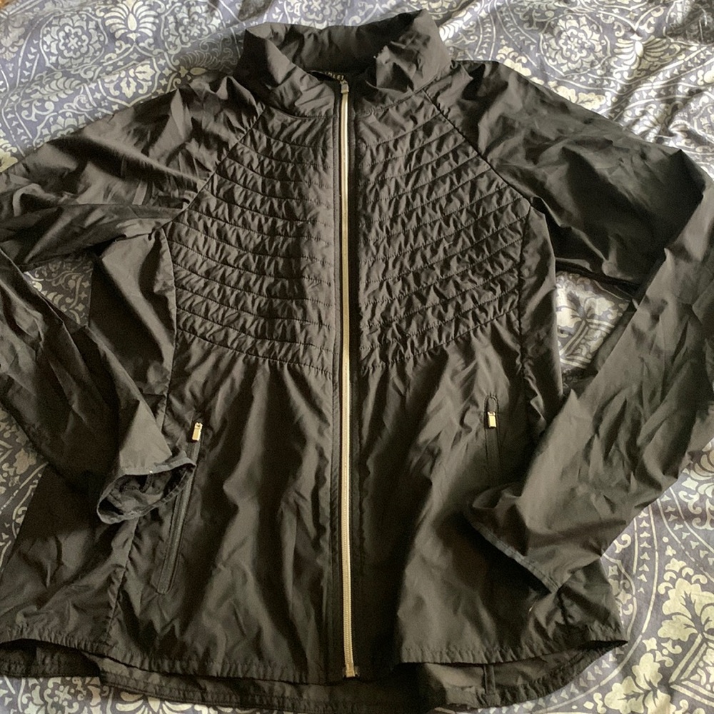 Lightweight black Athleta jacket size L EUC